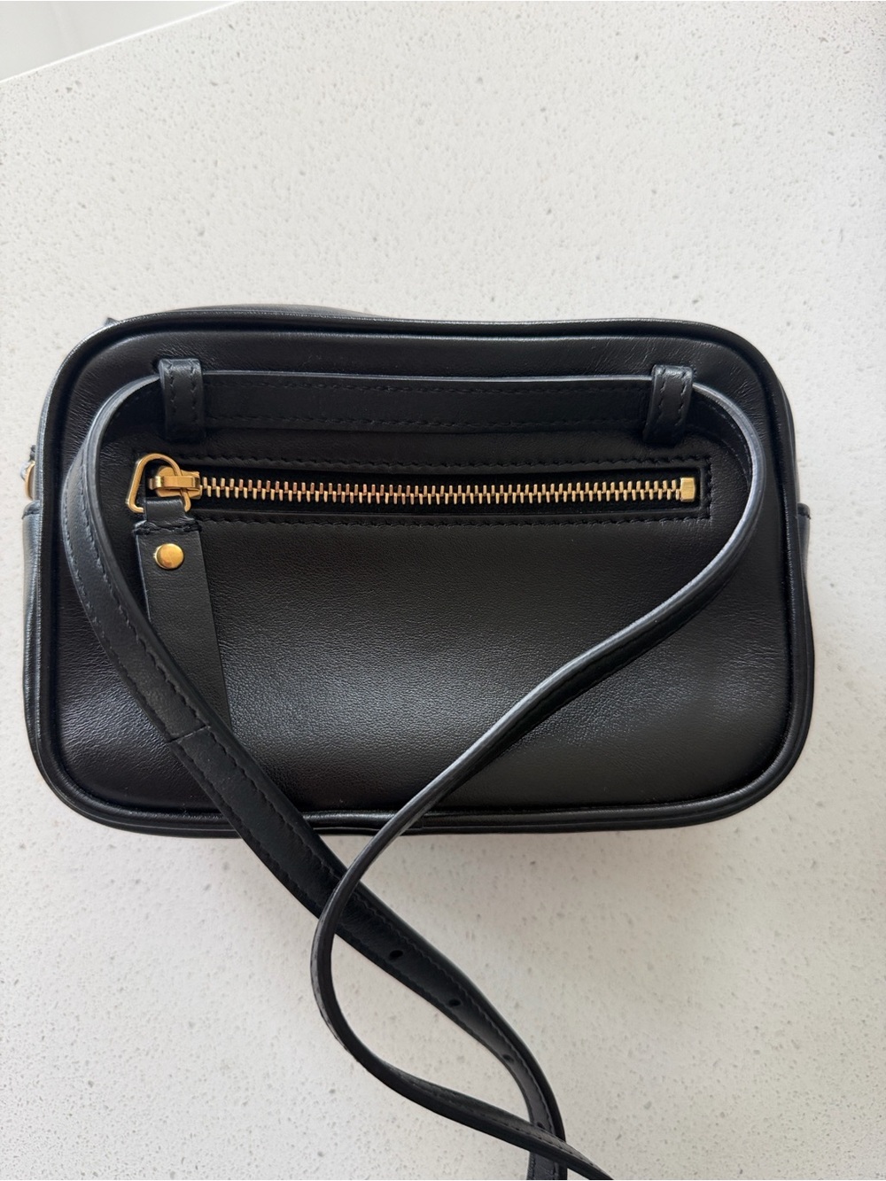 Saint Laurent Black Leather Interior Camera Bag with Gold Hardware - Picture 4 of 5